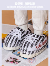 Unisex Winter Warm Home Slippers Women/Men One Size Sneakers Lady Indoor Cotton Shoes Woman House Floor Sliders Ladies Slippers