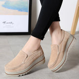 New Spring Women casual Shoes woman Platform Slip On Flats Sneakers women Suede Ladies Loafers Moccasins Shoes Woman tenis