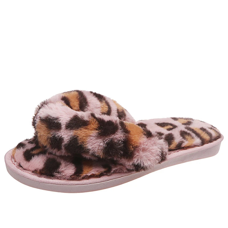 COOTELILI Slippers Winter Shoes For Woman Home Slippers New Fashion Slippers Shoes Flat Heel Flip Flops Plus Size 41 42 43