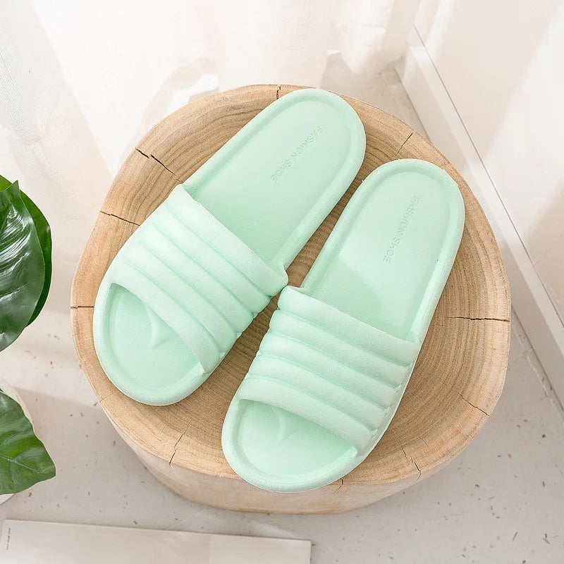 2022 Massage Slippers Sandals for Women Men Unisex Indoor Non-slip Solid Soft Bottom Couple Flip Flops Home Bathroom Shoes