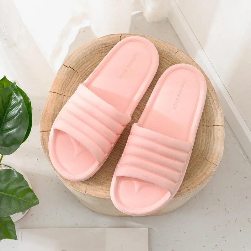 2022 Massage Slippers Sandals for Women Men Unisex Indoor Non-slip Solid Soft Bottom Couple Flip Flops Home Bathroom Shoes