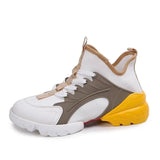 3New Women's Color Matching and Printing High Platform Platform Shoes Casual Sneakers Women