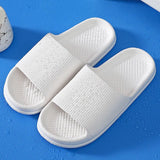 WDZKN Fashion Concise Women Slippers Summer Flat Lightweight EVA Home Bathroom Slippers Comfort Massage Women Indoor Slides