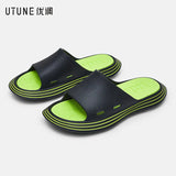 UTUNE Runway Slippers Women Summer Shoes Outside EVA Outdoor Slides Men Soft Thick Sole Non-slip Beach Pool Sandals Indoor Bath