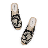 Women Slippers Tienda Soludos New Arrival Hemp Rubber Cotton Fabric Mixed Colors Summer Pantufas Zapatos De Mujer Slides