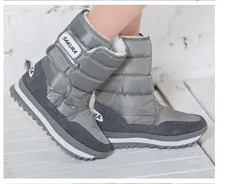 Brand Fashion Warm winter Snow boots Women 2024 Purle snowboots flats botines nieve mujer White Red Black Yellow botas mujer