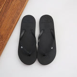 Simple Solid Color Comfortable Slippers Flip Flop Women Summer Korean Fashion Casual Non-Slip Couple Flip Flops Breathable Beach