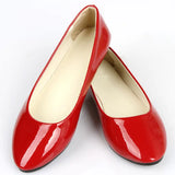 Candy Color Loafers Summer Ladies Flat Shoes Patent Leather Women Flats Comfortable Slip On Shoes Woman Plus Size EU42 WSH2215