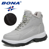 BONA 2022 New Designers Classics Winter Snow Boots Women Fashion Casual High-top Shoes Ladies Plush Warm Platform Ankle Boots