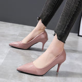 Aphixta 7cm Thin Heels Women Pumps Dress Classic Shoes Wedding Official Leisure Party Shoes Super Big Size 49 50 Plus Size
