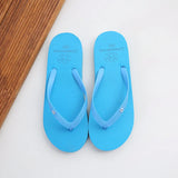 Simple Solid Color Comfortable Slippers Flip Flop Women Summer Korean Fashion Casual Non-Slip Couple Flip Flops Breathable Beach