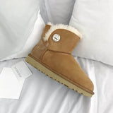 New Arrival 2022 Natural Fur 100% Genuine Sheepskin Snow Boots Shoes Women Wool Women Winter Snow Boots Brand Boots Women Shoes