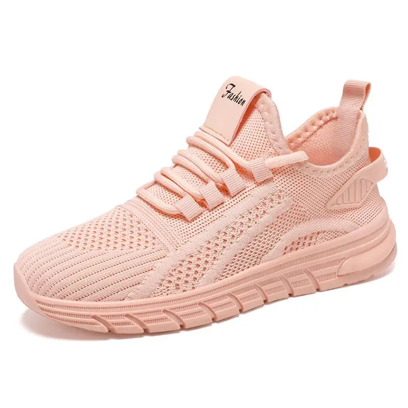 Women Casual Sneakers Lace-up Gym Vulcanized Shoes White Female Footwear Fashion Breathable Walking Mesh Flat Shoes Trainers