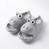 2023 Unisex Small Dinosaur Sandals for Women Men Indoor Outdoor Cartoon Home Non-slip Thick Bottom EVA Slippers Bathroom Shoes