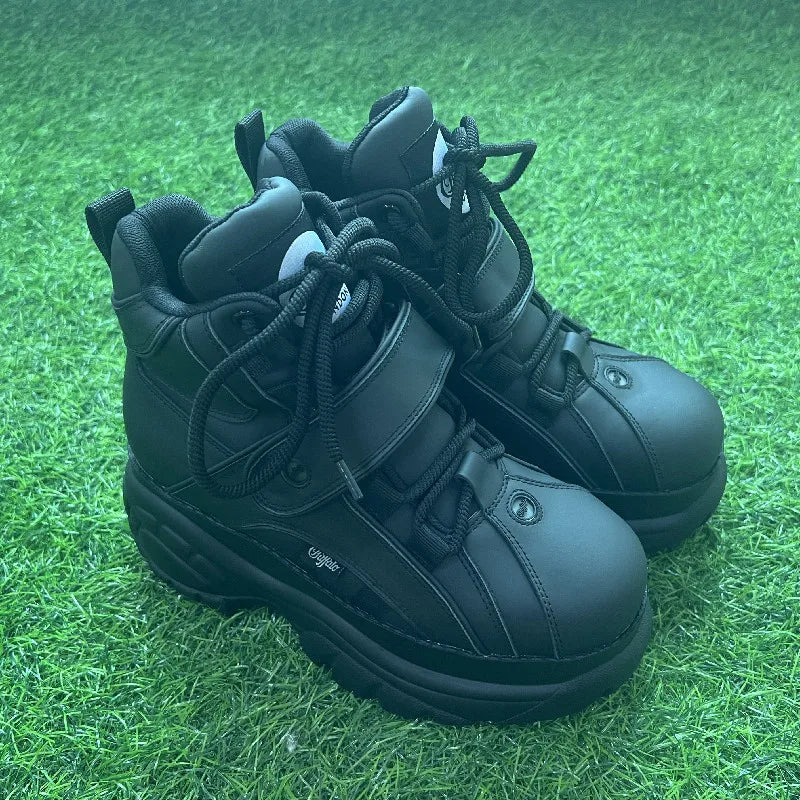 Fashion Women High-top Sneakers Retro Height-increasing Punk Casual Woman Shoes Tennis White Non-slip Comfortable Street Sneaker