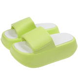 7 cm High platform EVA slippers women's fashion summer streetwear girls chunky shoes woman flatform mules soft elevator slippers