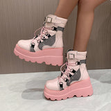 Women's Boots 2023 Autumn Women Ankle Boots Platform Wedges High Heels Short Boots New Fashion Design Zip Cosplay Shoes of Women