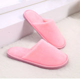 Women Indoor Slippers Thicken Warm Plush Home Shoes Autumn Winter Shoes House Flat Floor Slipper Soft Silent Slides for Bedroom