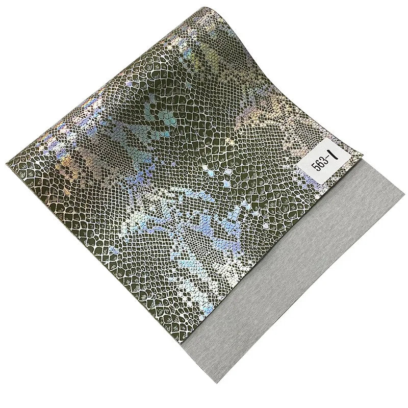 8 Inch (200mm) Heel, 4 Inch (100mm) Platform Lace-Up Front Pole Dancing Ankle Boot With Hologtaphic Serpentine Print Upper