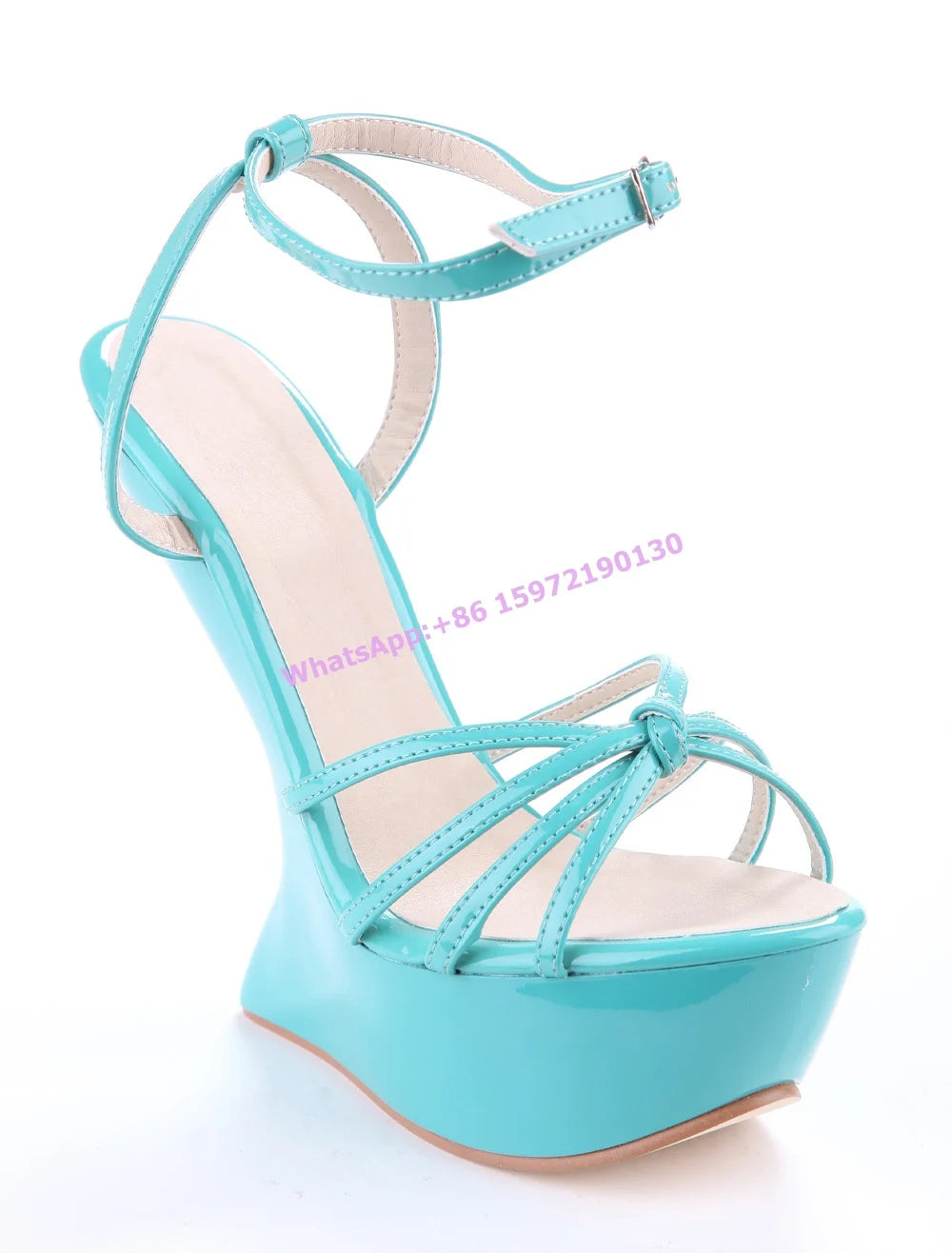 Twist Strange Style Heels Sandals Sexy Narrow Band Round Toe Buckle Strap Ankle Band Shoes Candy Color Sweet Hotties Shoes