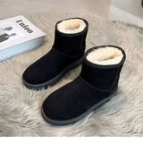 Fashion Winter Brown Short Boots New Platform Shoes Push Size Ankle Boots for Women Waterproof and Warm Snow Boots