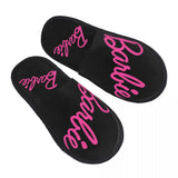 Custom Barbie Memory Foam Slippers Women Comfy Warm House Slippers