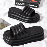 Lucyever High Platform Slippers For Women Open Toe Eva Chunky Sandals Woman 2024 Summer Thick Bottom Beach Flip Flops Female