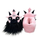 Highland Cow Diablo Series Plush Slippers Horror Fluffy House Shoes Horrific Dark Lord King Slippers Graduation Birthday Gifts