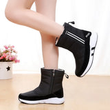 Women Winter Boots 2024 New Plush Women's Short Boots Woman Snow Boots Zipper Waterproof Non-slip Warm Women's Winter Shoes