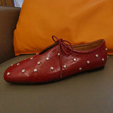 JOZHAMTA Size 34-43 Women Casual Loafers Genuine Leather Flats Shoes Thick Low Heels For Spring 2025 Slip On Office Daily Dress