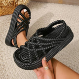 2024 New Summer Style Fashionable Comfortable Elegant and Wear-resistant Thick-soled Casual Open-toe Beach Sandals for Women