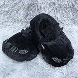 Highland Cow Car Shape Plush Shoes White CAR Racing Plush Slippers Winter Warm Soft Creative Indoor House Slipper Adults Shoe