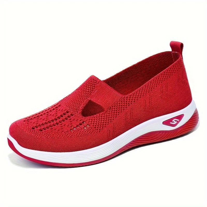 Women Wedges Sneakers High Quality Shoes Slip On Flats Men Loafers Breathable Mesh Running Sneakers Ladies Sport Shoes