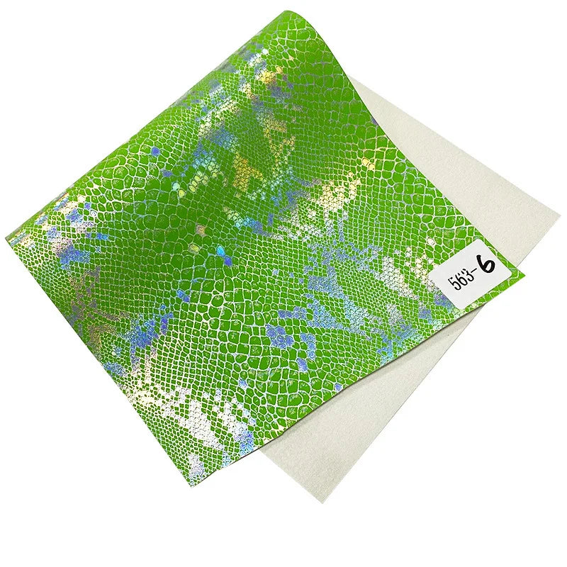 8 Inch (200mm) Heel, 4 Inch (100mm) Platform Lace-Up Front Pole Dancing Ankle Boot With Hologtaphic Serpentine Print Upper