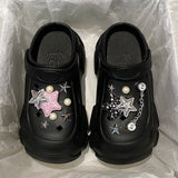 Winter Summer Clogs Outdoor Waterproof Platform Women Slipper Beach Slides Beard Black Designer Sandals with Charms Graden Shoes