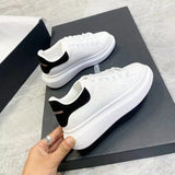 2023 Women Causal Shoes Pring Brand Spring Designer Wedges White Sneakers Platform Tenis Feminino Trainers Female Walking
