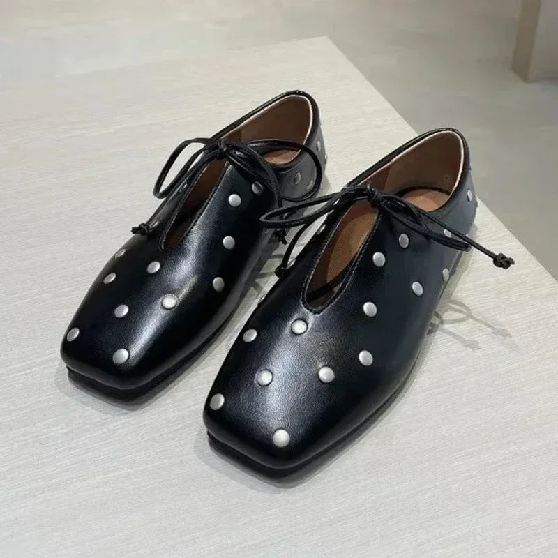 JOZHAMTA Size 34-43 Women Casual Loafers Genuine Leather Flats Shoes Thick Low Heels For Spring 2025 Slip On Office Daily Dress