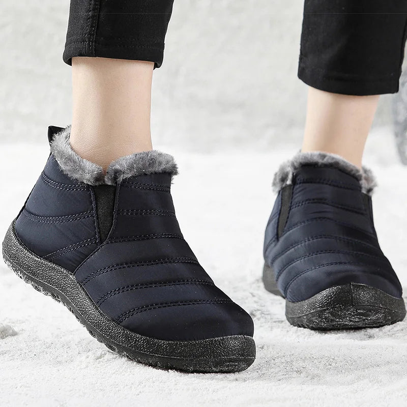 Women's Boots Lightweight Ankle Boots For Women Winter Shoes With Fur Botas Mujer Waterproof Snow Boots Winter Trend Booties
