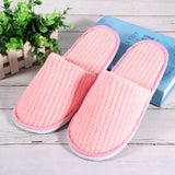 Coral Fleece Cheap Hotel Slippers Travel SPA Slipper Non-slip Soft Home Guest Shoes All-inclusive Slippers Solid Color Slippers