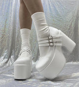 GIGIFOX Platform Ankle Boots For Women Lace Up Fashion Combat Goth Gothic Punk Style Boots 2024 Winter Short Boots Shoes Brand