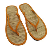 Women Flat Flip-flops Slippers Comfortable Non-slip Sandals Bamboo Rattan Flip Flop Home Bathroom Fashion Slippers Zapatos