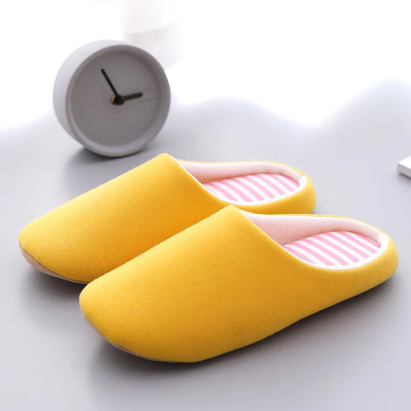 Home Slippers Women Men Soft House Winter Indoor Light Comfort Floor Shoes Female Male Silence Slides Bedroom Japanese Style