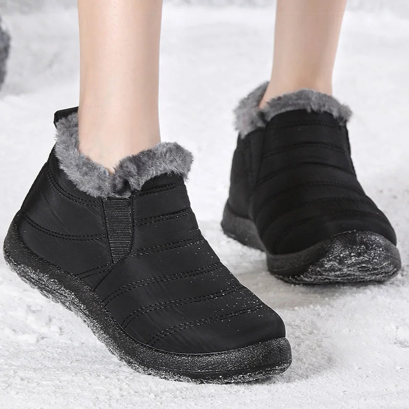 Women's Boots Lightweight Ankle Boots For Women Winter Shoes With Fur Botas Mujer Waterproof Snow Boots Winter Trend Booties
