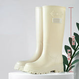 High Water Boots Woman Rain Rubber Shoes Waterproof Galoshes Garden Work Safety Rainboots Female Footwear Botas Lluvia Femenina