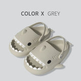 Women‘s Shark Band Slippers Summer Adults Men Indoor Bathroom Slides Couple Beach Flip Flops Anti-skid Thick Flat Shoes