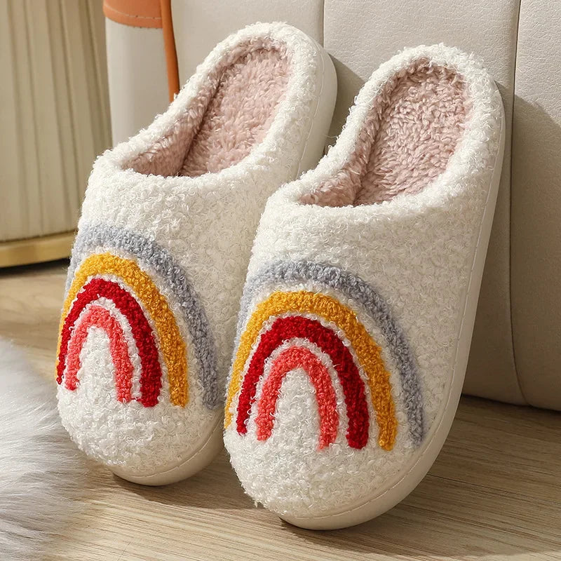 Winter Shark Slippers Couple Removable Liner Warm Cute Women Shark Slides Plush Cotton Flip Flops Men Indoor Cotton Flat Shoes