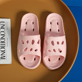 Summer Slippers Women Shoes Beach Slides Cartoon Bear Flip Flops Men'S Slipper Indoor Bathroom Anti-Slip Shoes Couple Sandals