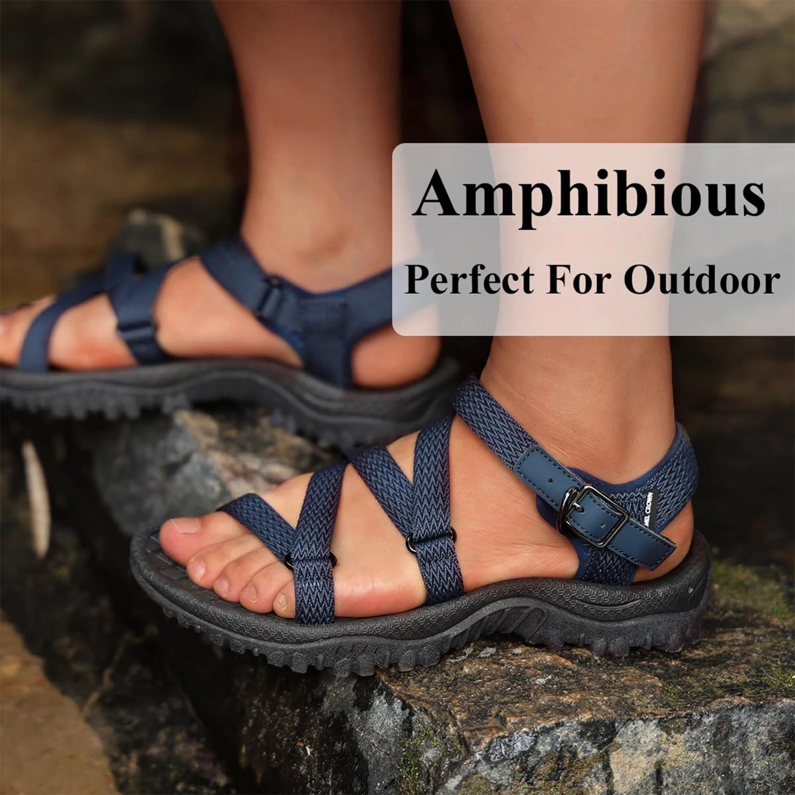 GOLDEN CAMEL Women's Arch Support Sandals Waterproof Hiking Sandals Water Beach Sandals Adjustable Lightweight Athletic Sandals