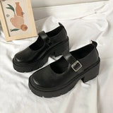 Preppy Style Women's Flats Versatile Summer Shoes Basic Black Loafers Japanese Style Casual Shoes For Females
