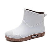 2023 new rain boots for women, outdoor fashionable rain boots, winter cotton warm outdoor non-slip waterproof rubber shoes for w